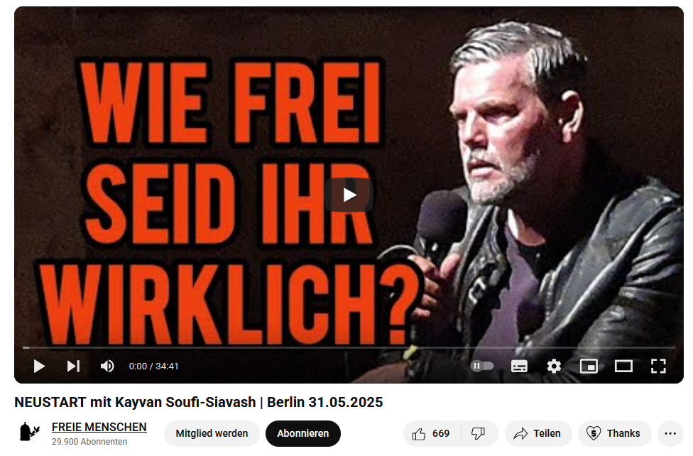 Kayvan Soufi-Siavash, KenFM, Andreas Popp, LION-Media, Souveränität, Selbstbestimmung, Max Stirner,